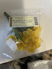 Longaberger CC May Series Miniature Daffodil Flowers Silk Floral Insert *mint* picture