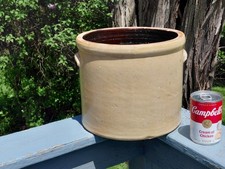 Circa 1880 J. Fisher Lyons New York 2 Gallon Stoneware Crock Heavy 9 Pounds picture