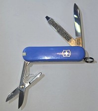 Summer Rain Victorinox Swiss Army Knife Classic SD Blue 58mm Multi-Tool picture