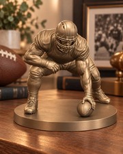 Football Player Statue, American Football Sculpture, Sports Decor picture