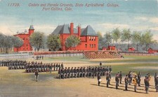 J29/ Fort Collins Colorado Postcard c10 Agricultural College Cadet Parade 328 picture