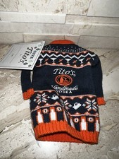 Tito's Handmade Vodka Gift Give a Bottle Raise Glass Knit Sweater Sleeve picture