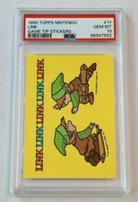 1989 Topps Nintendo Game Tip Stickers Legend of Zelda Link #17 PSA 10 picture