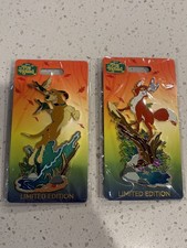Disney WDI MOG Fox and Hound 45th Annv Tod Copper Jumbo Pin Set LE300 Lot of 2 picture