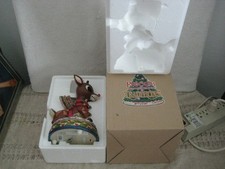 Jim Shore Rudolph Figurine Musical Light-Up Christmas Holiday Traditions picture