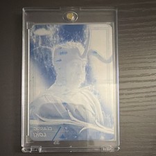 2025 Topps Chrome Marvel Studios #105 Classic Loki Blue Printing Plate 1/1 picture