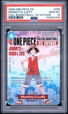2026 ONE PIECE PROMOS #055 MONKEY D. LUFFY PSA 10 picture