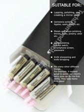 Diamond Paste Kit of 10x5 Grams Each, Polishing Lapidary 25% Concentration (M) picture