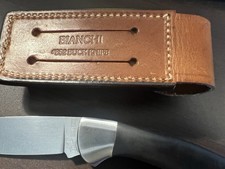 Vintage Bianchi Folding Knife + Original Bianchi #852 Leather Sheath  picture