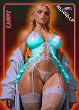 Cammy Street Fighter Custom Sexy Anime Waifu Trading Card Standard picture