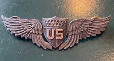 RARE WWI US ARMY AIR SERVICE PILOT WINGS 3