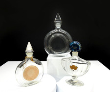 Vintage Guerlain Paris Perfume Bottles Lot 3 Empty Dummy Chant d'Aromes Shalimar picture