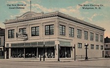 Wahpeton ND Stern Department Store Main Street North Dakota Vtg Postcard 34A picture
