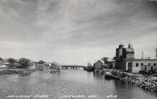 Ahnapee River Algoma Wisconsin Arcadia Rio Creek Feed Mill Photo Postcard J20 picture