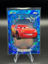 2024 Topps Chrome Disney Sapphire Lightning McQueen #116 Cars Pixar picture
