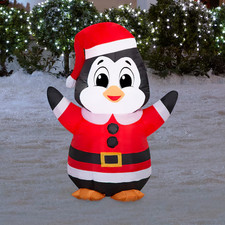 Holiday Living Penguin Christmas Inflatable 3.5 Ft Lighted Outdoor Yard Decor picture