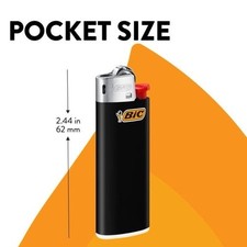 BIC Mini Lighter, 3-Pack, Assorted Colors, Random Colors, 3 Lighters each pack picture