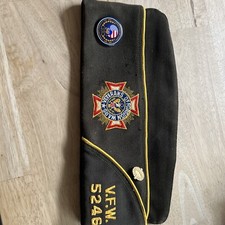 VINTAGE VFW HAT VETERAN'S FOREIGN WARS MILITARY ENVELOPE Maryland 5246 EUC picture