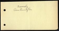 Ann Pennington d1971 signed autograph 3x5 Cut American Actress Dancer Singer picture