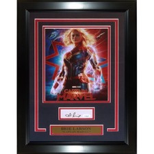 Brie Larson as Captain Marvel Autographed Marvel