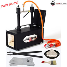 DEVIL-FORGE DFPROF2+1D Gas Propane Forge Farrier Furnace Burner +Tongs USA (NEW) picture