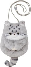 Pallas's Cat Plush Shoulder Bag Manul Cat Naitou Design Watapo Japan New picture