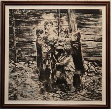Ruth Weisberg Signed RARE PRINTERS PROOF COLOR LITHOGRAPH of