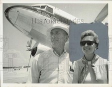 1969 Press Photo Aviator Robert Maynard and Harriet Maynard of St. Petersburg picture