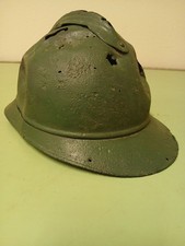Ww1 French / Italian M-15 Adrian Military Helmet Ww2. Penetrated picture