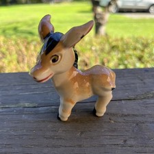 Vintage Ceramic Cute Kitsch Donkey Figurine Made In Japan picture