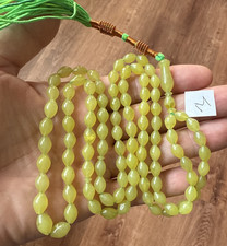RARE GREEN 99 BEADS أخضر نادر GENUINE SHAH MAGHSOUD 49 cm شاه مقصود تسبيح picture