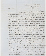 President John Tyler 1848 Autograph Letter Signed - To His Son -Election Content picture