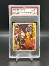 1933 R39 National Chicle Dare Devils #14 John Dillinger and His Gang Graded 2.5 picture