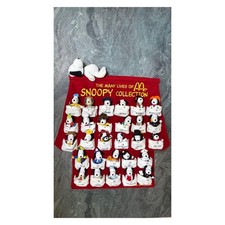 Snoopy Collection 28 Dolls Tapestry McDonald's Happy Meal 2001 Japan Used picture