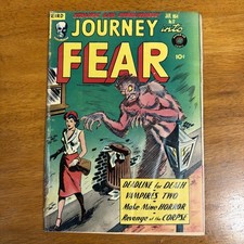 Journey Into Fear 17 Scarce Superior Comics Pre-Code Horror 1954 Vampire picture