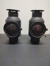 VTG Dietz Monitor Carriage Driving Light Antique Tail Lamp Oil Lantern Pair  Set picture