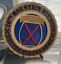 10th Mountain Division Wooden Plaque picture