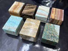 7 Box Natural Gemstone Lot Mixed Stones Crystal Collection Wholesale Lot picture