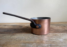 Rare Antique LFD&H Duparquet Copper Pan with Initial Stamps- 13cm picture