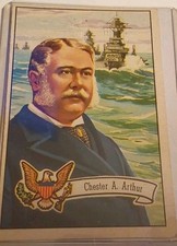 1952 U.S. Presidents Chester Arthur Collector Series Card #24 picture