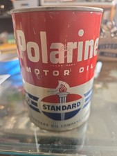 Vintage Polarine Standard Motor Oil Quart Can FULL picture