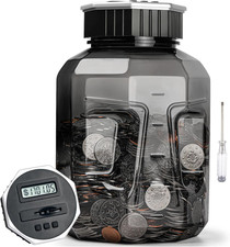 X-Large Piggy Bank for Adults Kids, Digital Coin Counting Bank with LCD Counter picture