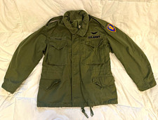 Vtg 1967 Alpha Industries M-65 Field Jacket Medium Short Silver Zipper OG107 picture