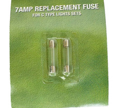 7 Amp Fuses for C7 and C9 Christmas Light String 2 pack 1-1/4