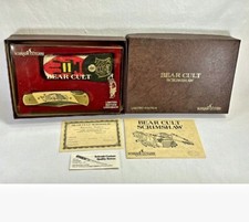 Vtg 1985 SCHRADE B.C. 8143 Limited Edition Bear Cult Scrimshaw Lockback MINT picture