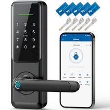 Smart Keypad Door Lock with Handle for Front Door | 7 in 1 Keyless Entry with... picture