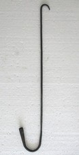 ANTIQUE PRIMITIVE CANDLE HOLDER 24.50 INCH WROUGHT IRON HAND CRAFTED . picture