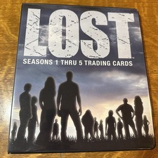 Lost Seasons 1 Thru 5 Tradings Cards Set Binder Terry O’Quinn Auto Many Chase picture