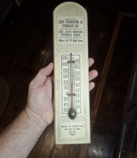 1920s High point NC Advertising City transfer storage co RAILROAD Thermometer picture