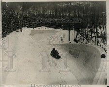1932 Press Photo Bobsledding / Coasting - ney16123 picture